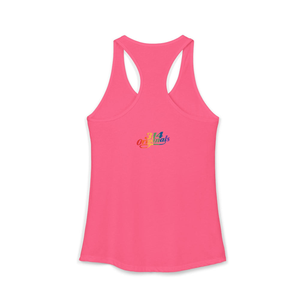 'PROUD' Women's Ideal Racerback Tank Printify Tank Top  314 Originals