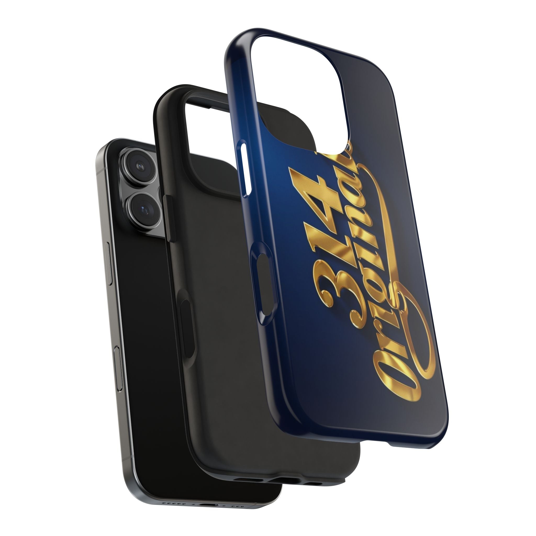 "314 Originals" Gold Script on Navy Tough Protective Case Printify Phone Case  314 Originals