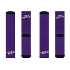 Purple Sublimation Socks with '314 Originals' Script — Athletic Crew Socks - 314 Originals