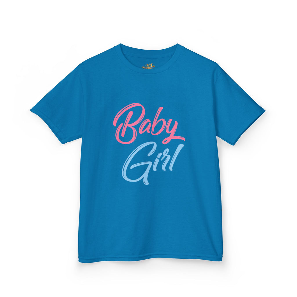 "Baby Girl" Pastel Script Shirt - 314 Originals