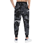 Black Camo 314 Originals Athletic Joggers – Retro Script Logo Sweatpants