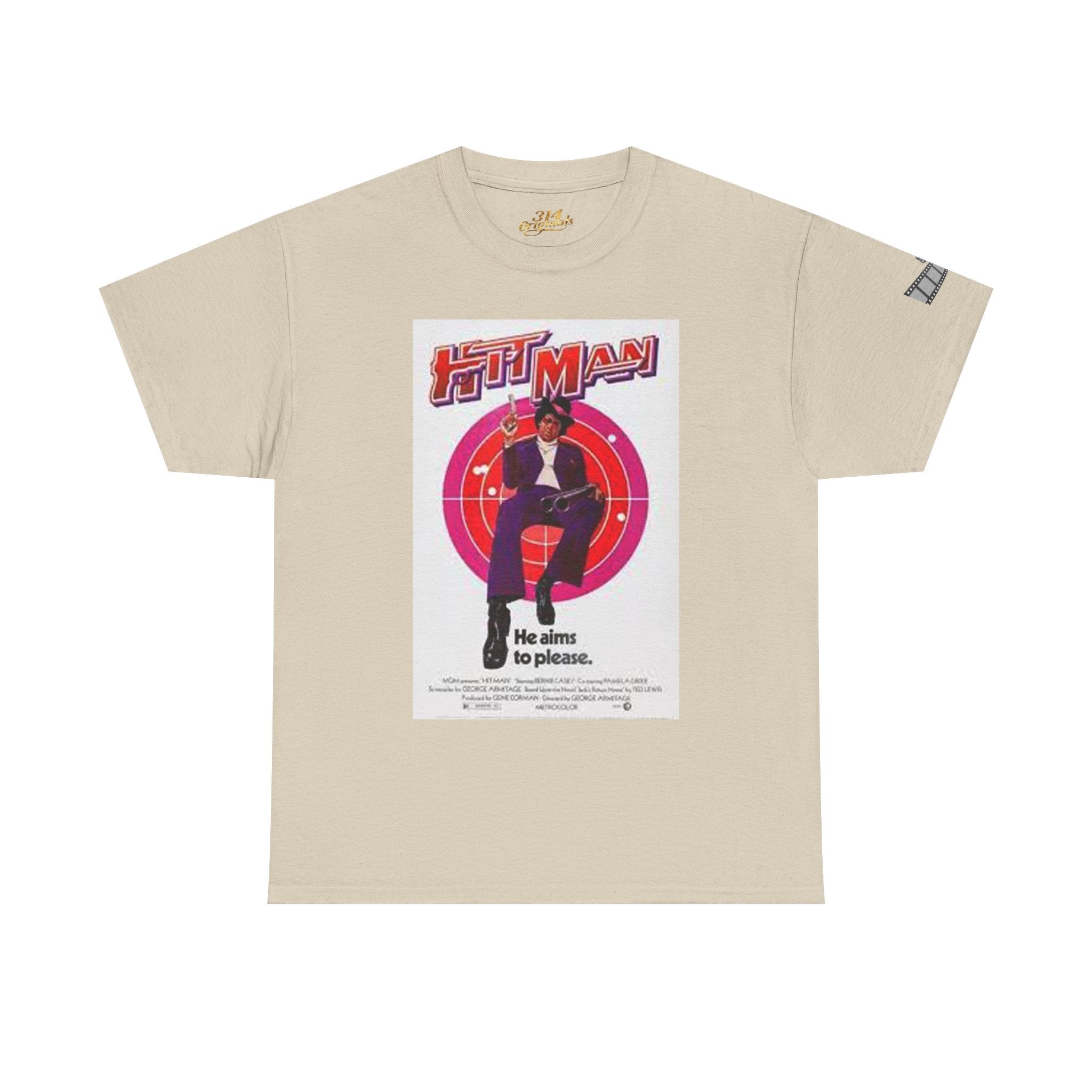 'Hit Man' Movie Poster Design (He aims to please) Printify T-Shirt  314 Originals