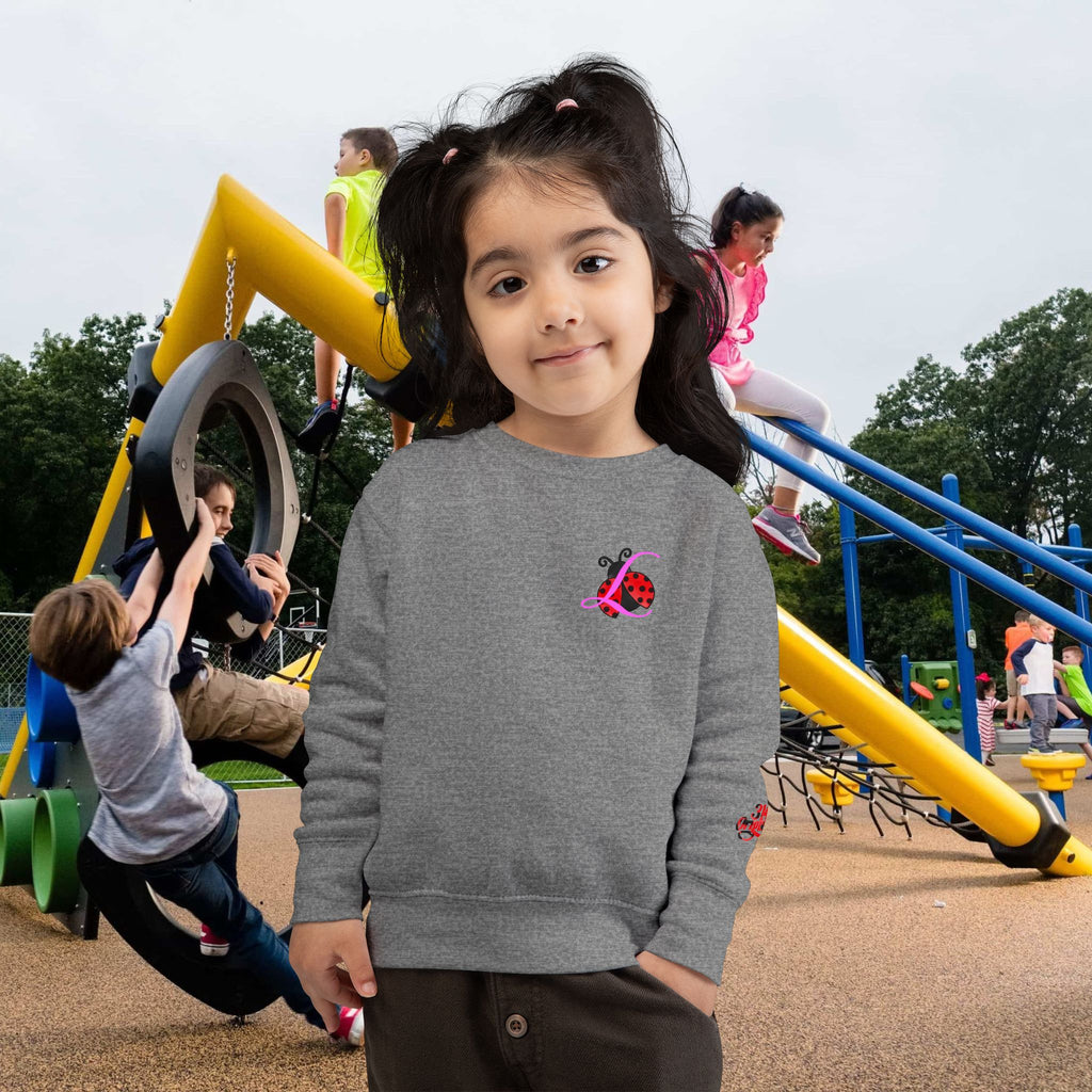 Toddler Sweatshirt — Cute Ladybug Graphic Crewneck for Kids - 314 Originals