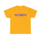 Tell It Like It Is Podcast — Bold Statement Graphic T‑Shirt ("No Scripts… No Filters… No Bullsh*t") Printify T-Shirt  314 Originals