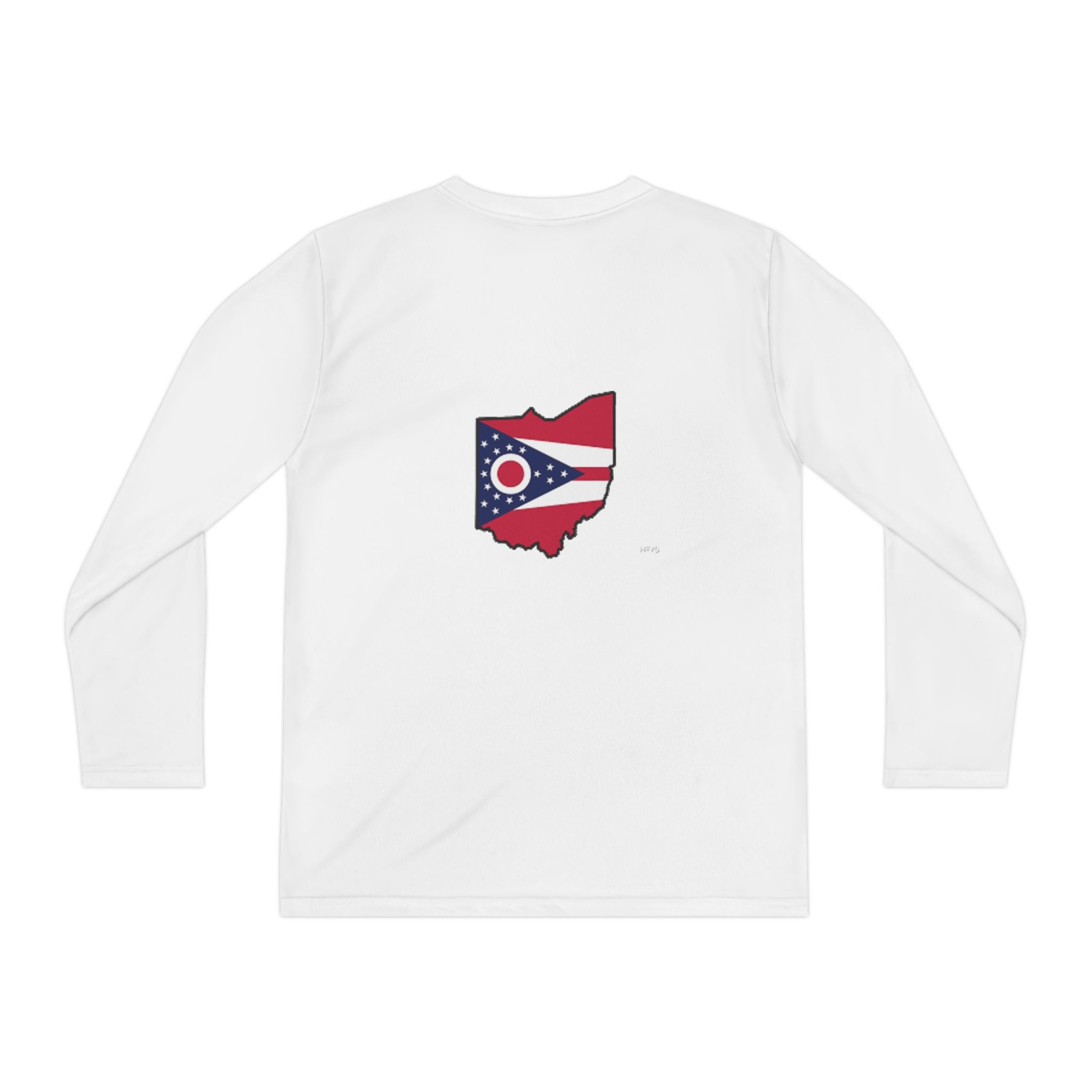 Ohio Flag Youth Long Sleeve Tee — Youngstown Text Graphic - 314 Originals