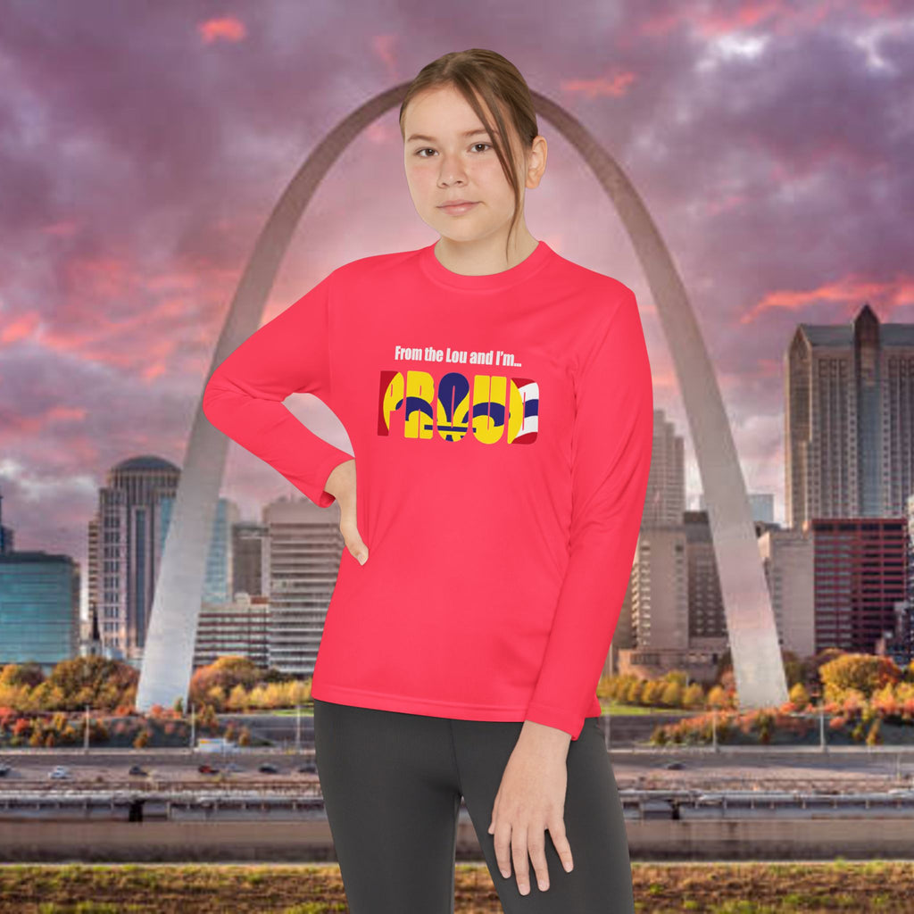 Missouri State Flag Youth Long Sleeve Tee