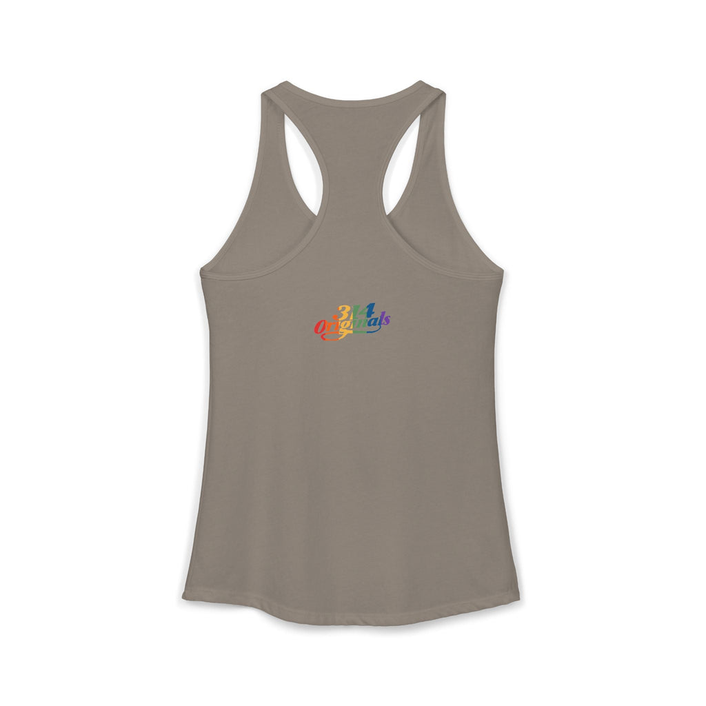'PROUD' Women's Ideal Racerback Tank Printify Tank Top  314 Originals