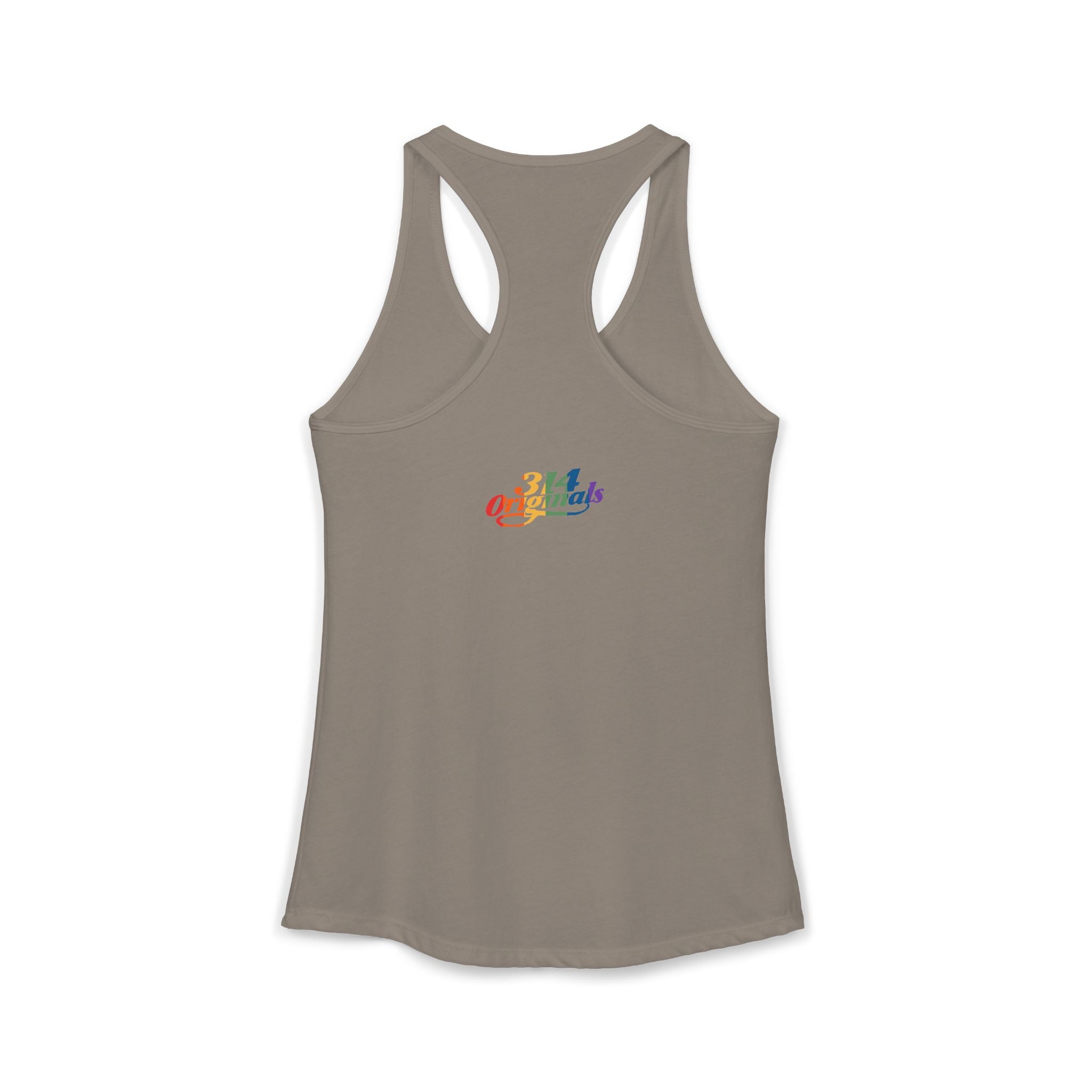 'PROUD' Women's Ideal Racerback Tank Printify Tank Top  314 Originals