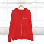 'Queen' Chest Logo Zip Hoodie — Women's Urban Streetwear Printify Hoodie  314 Originals