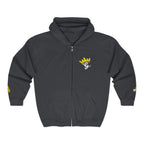 King's Gear Zip Hoodie — Full‑Zip with Gold Crown Emblem - 314 Originals