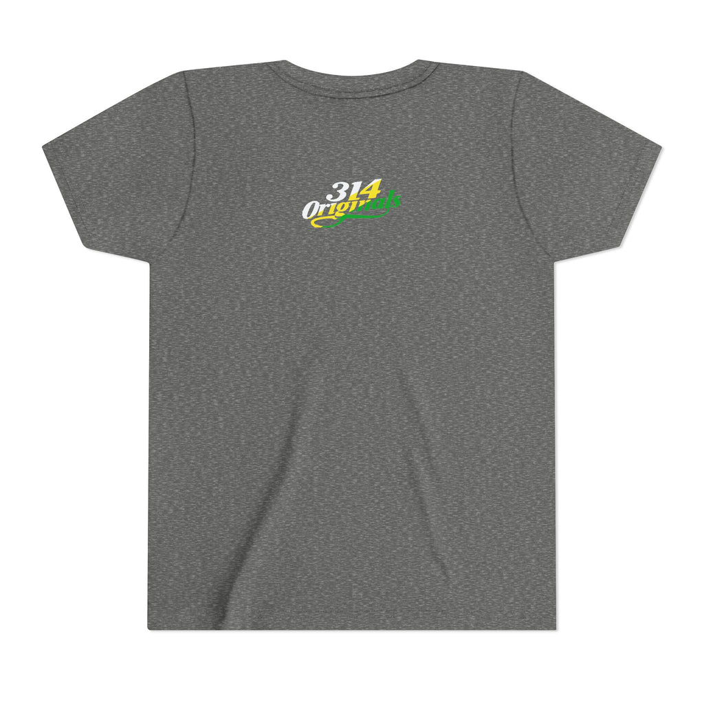 Girl's "Favorite Kid" Retro Yellow & Green Graphic T-Shirt