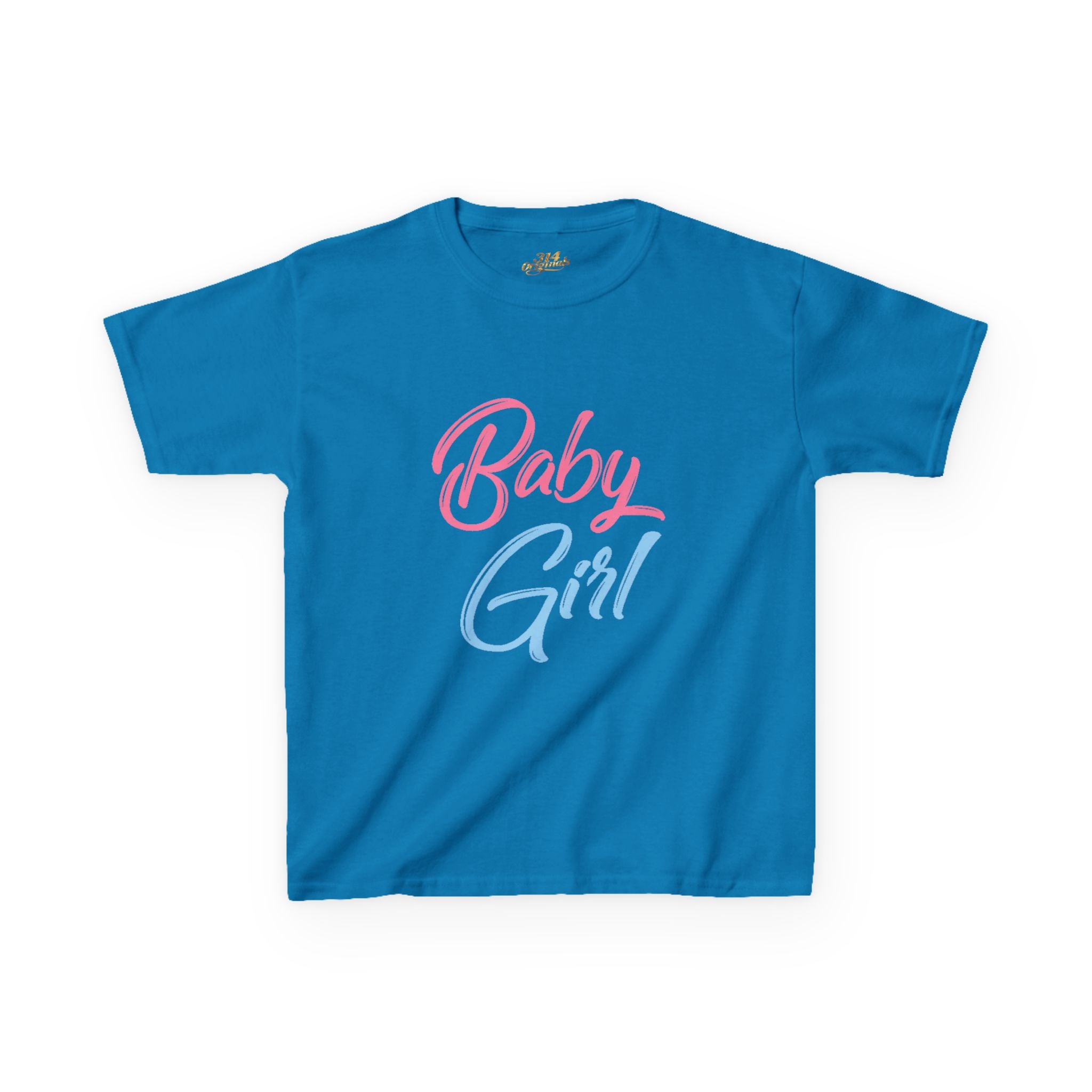 "Baby Girl" Pastel Script Shirt
