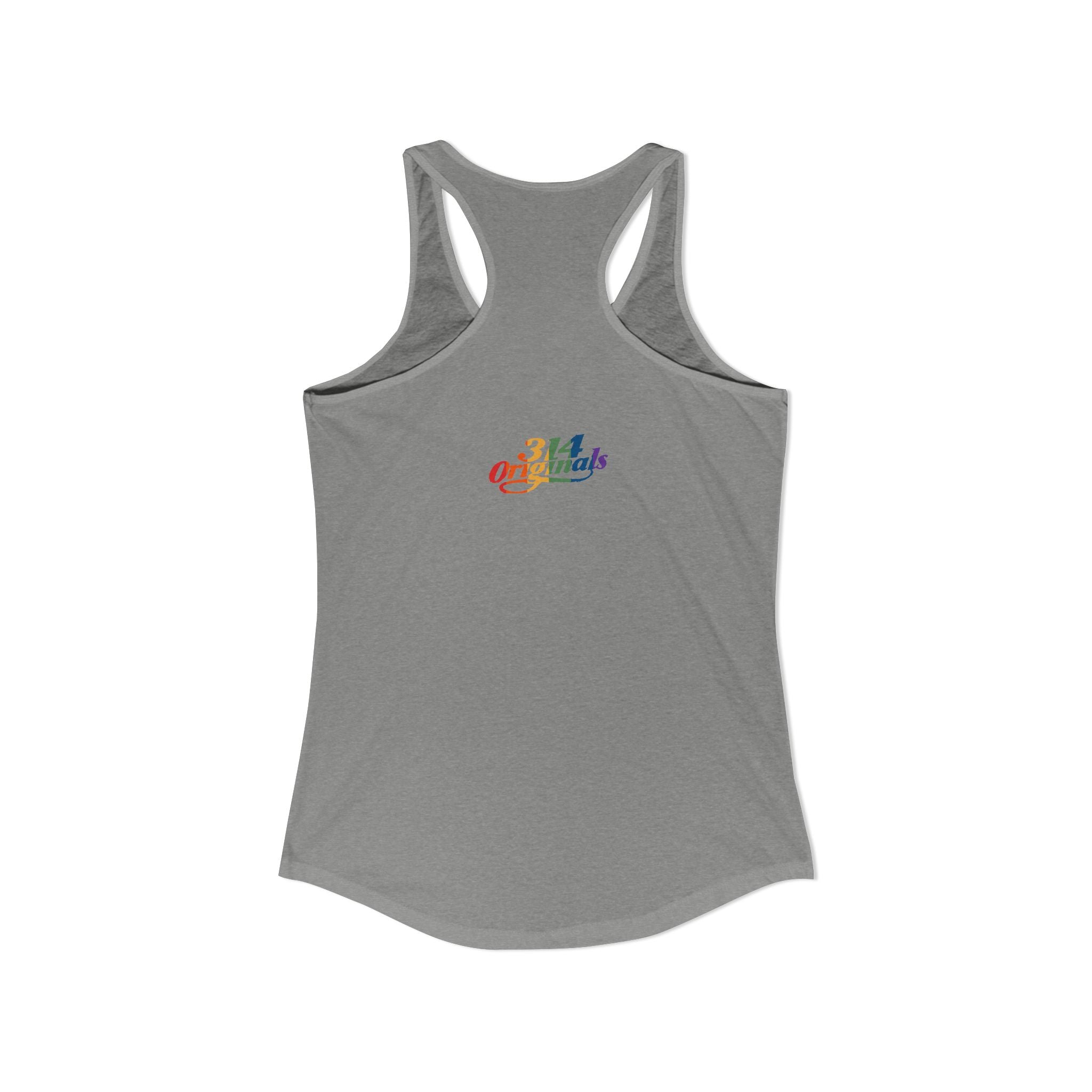 'PROUD' Women's Ideal Racerback Tank Printify Tank Top  314 Originals