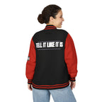 Tell It Like It Is Letterman Jacket Printify Outerwear  314 Originals