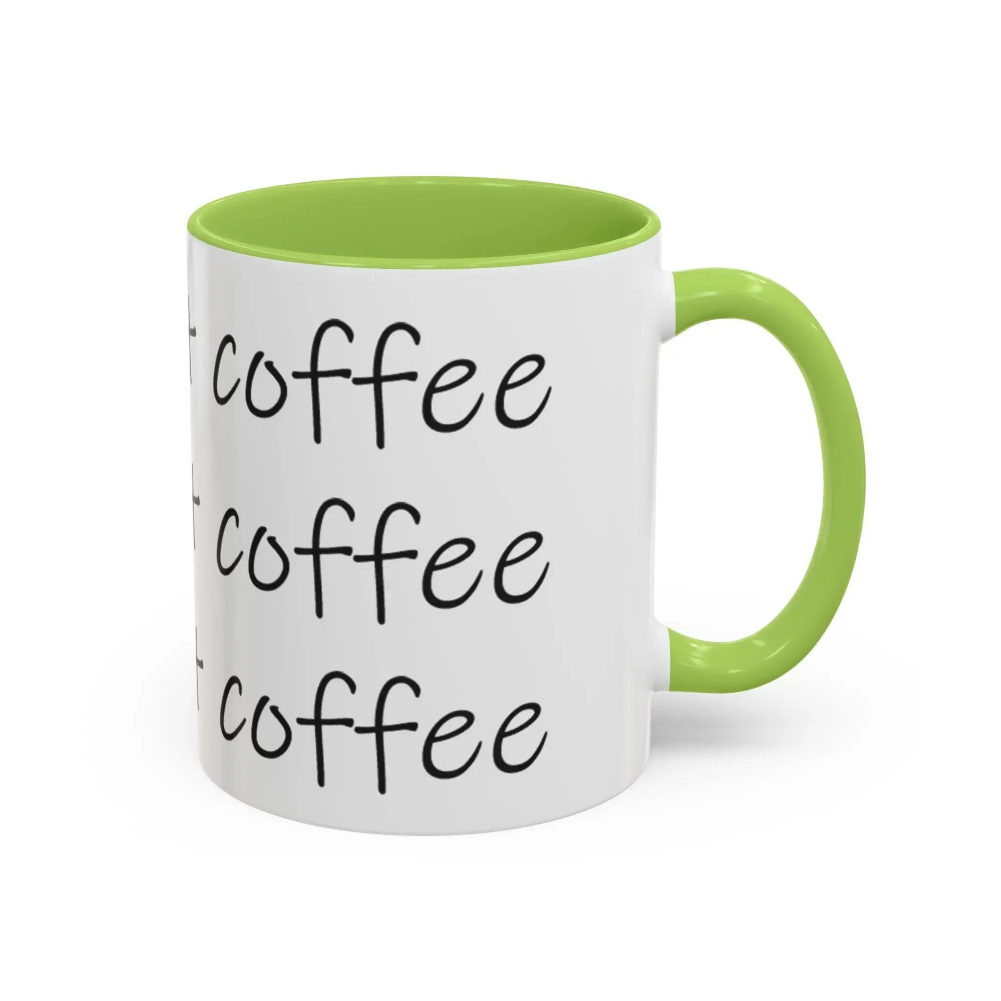 Coffee Mug – “This Ain’t Coffee” Repeating Script Accent Mug (11/15oz) Printify