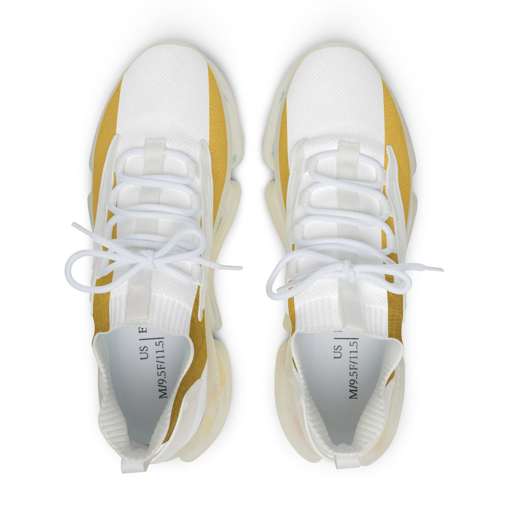 314 Gold Mesh Running Sneakers