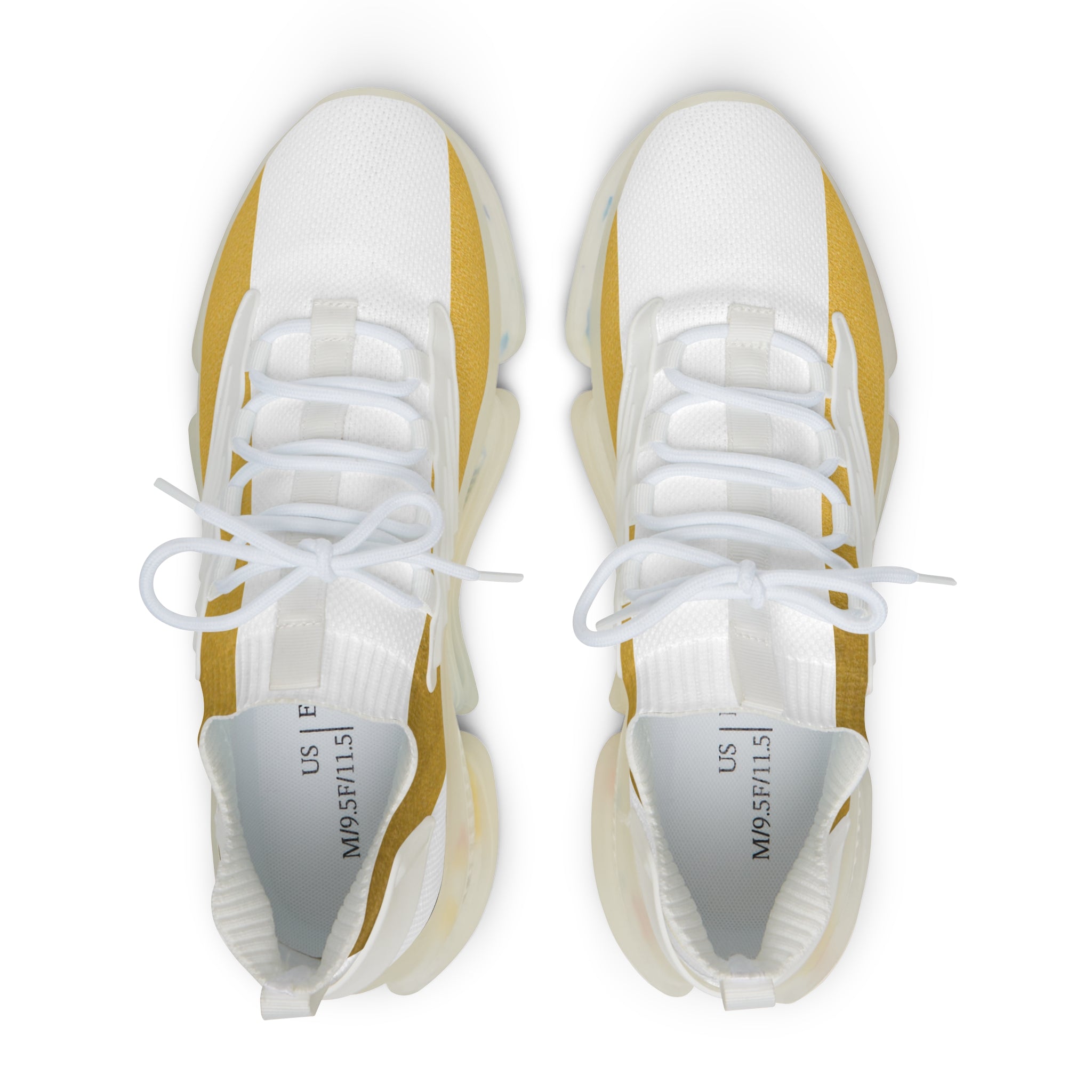 314 Gold Mesh Running Sneakers