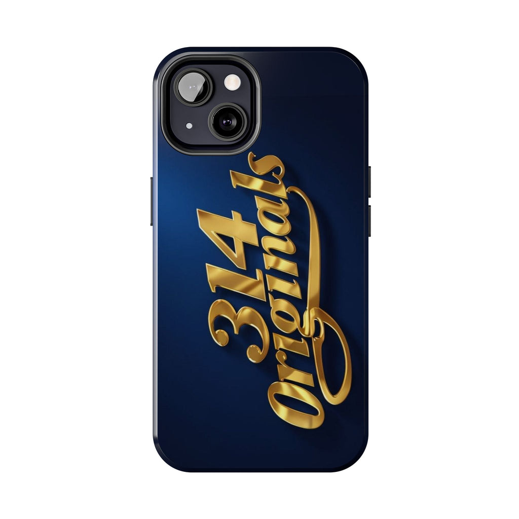 "314 Originals" Gold Script on Navy Tough Protective Case Printify Phone Case  314 Originals