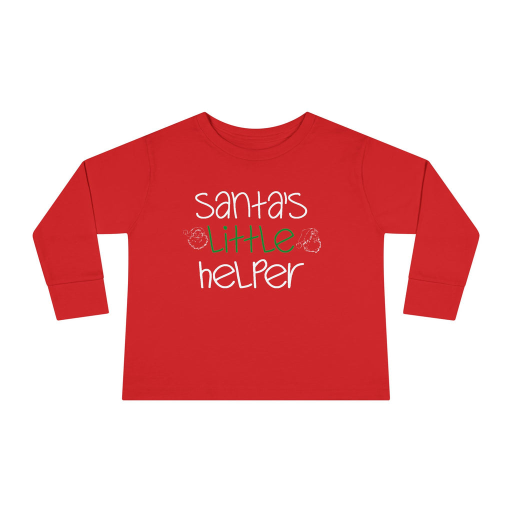 Santa's Little Helper Toddler Long Sleeve Tee - 314 Originals
