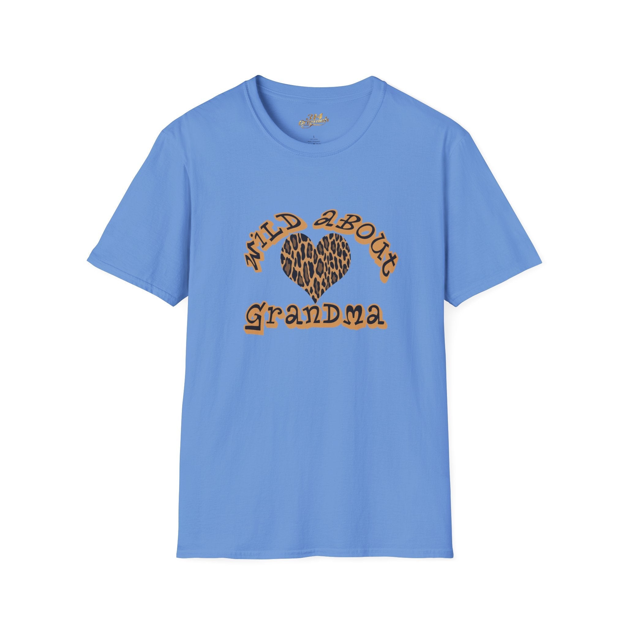 Wild About Grandma Leopard Heart T-Shirt Printify T-Shirt  314 Originals