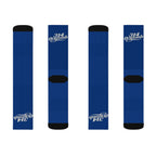 Blue Sublimation Socks with '314 Originals' Script — Athletic Crew Socks - 314 Originals