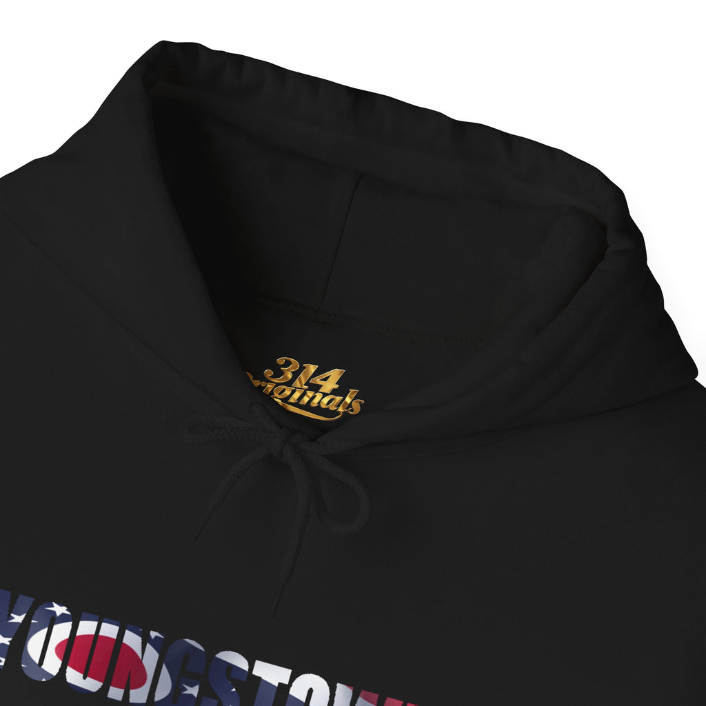 Ohio Flag Hoodie — State Outline with American Stars & Stripes Design - 314 Originals
