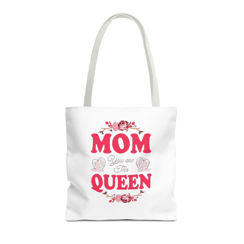"Mom You're the Queen" Floral Mother's Day Tote Bag Printify Bags  314 Originals