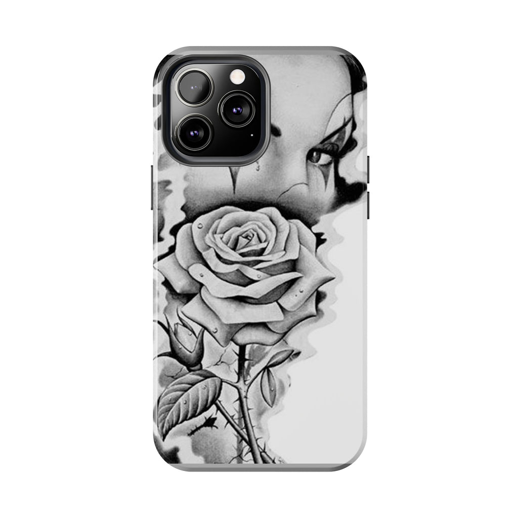 Noir Clown Face with Rose Shockproof Phone Cover - 314 Originals