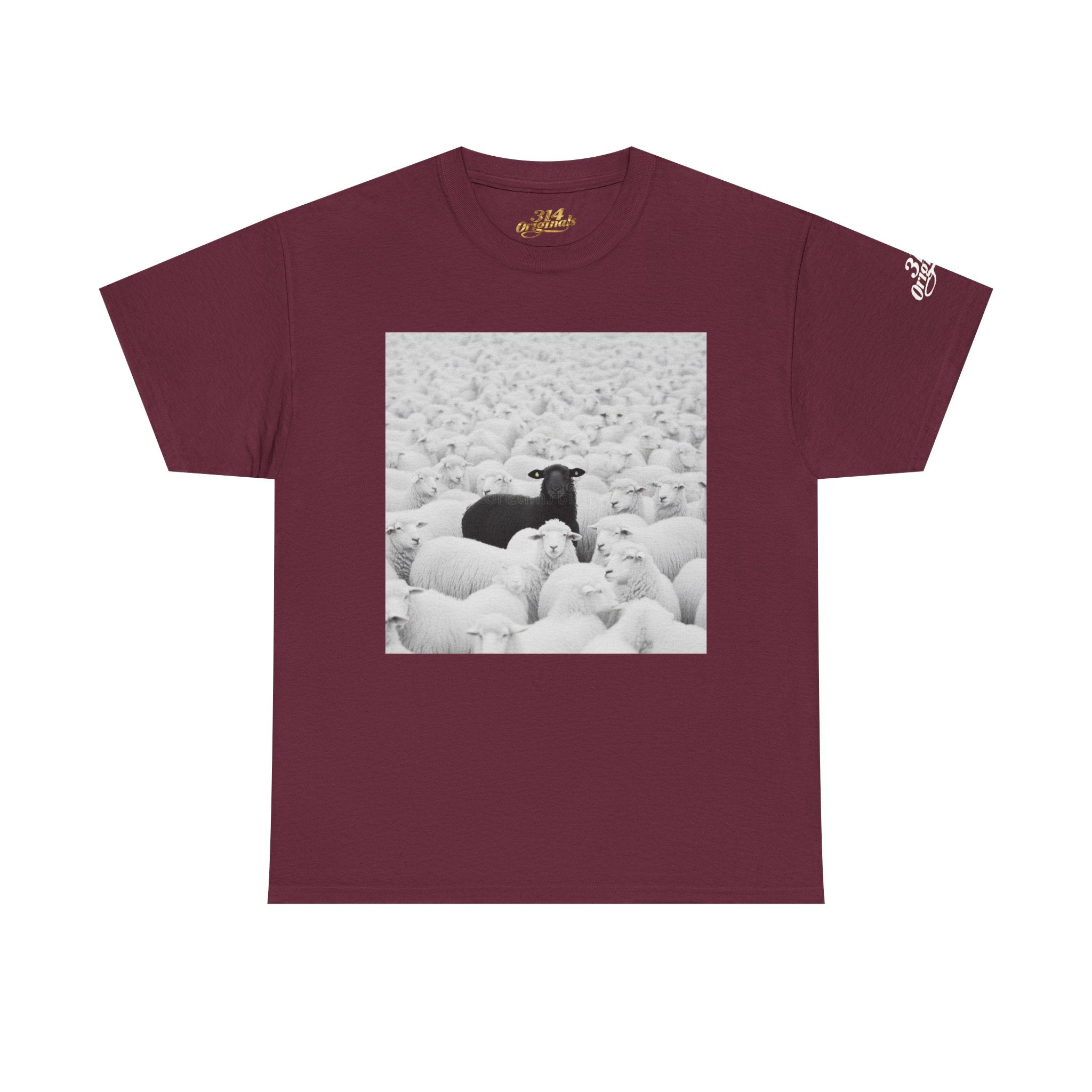 Black Sheep T-Shirt — Funny Contrast Sheep Graphic Tee