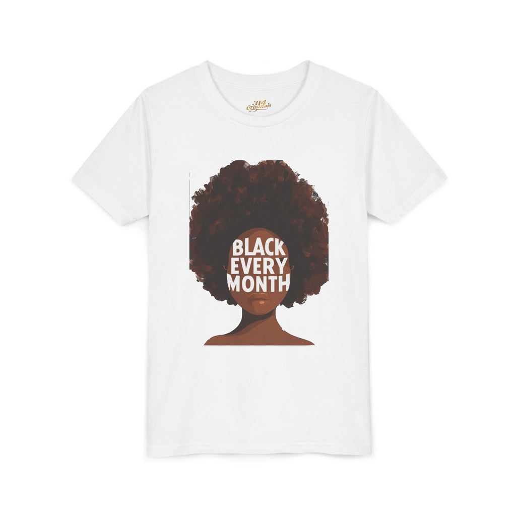 Black Every Month Youth Tee — Afro Pride Kids T-Shirt
