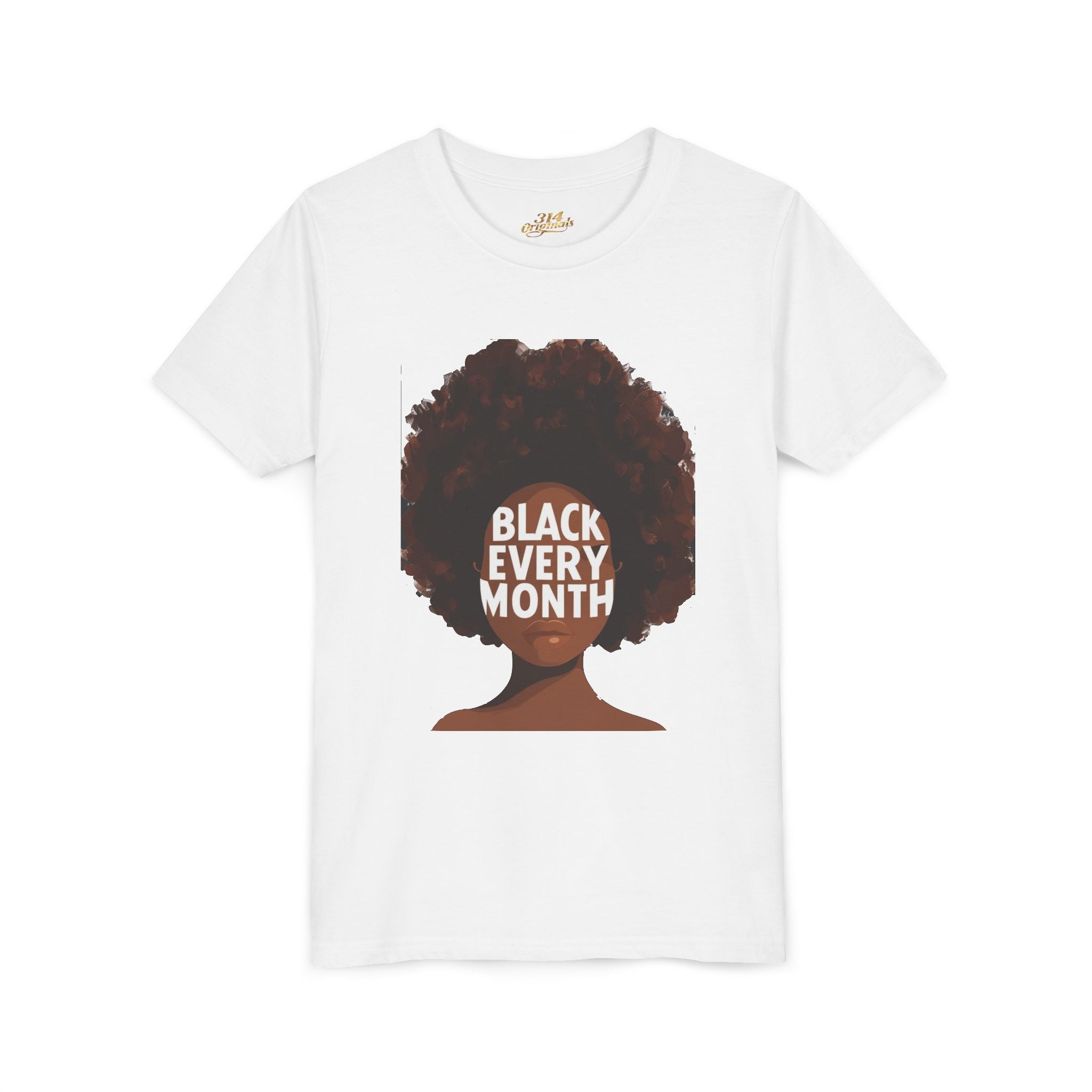 Black Every Month Youth Tee — Afro Pride Kids T-Shirt