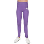 Purple 314 Script Kids' Printed Leggings - 314 Originals