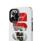 Mexico Pride Tough Phone Case — Mexican Flag Vertical 'PRIDE' Design Printify Phone Case  314 Originals