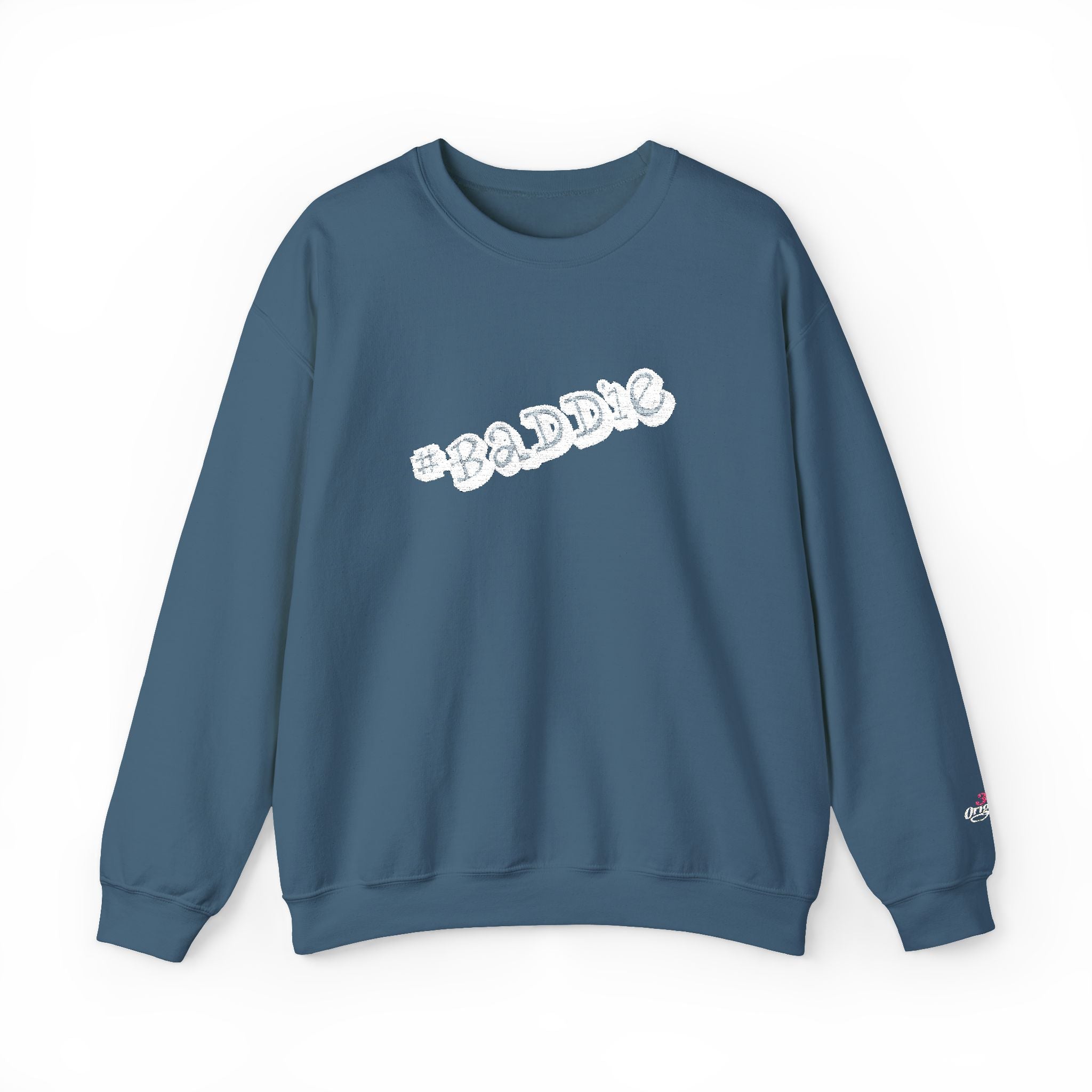 Cloud Script Crewneck Sweatshirt — White Script Logo Cozy Pullover Printify Sweatshirt  314 Originals