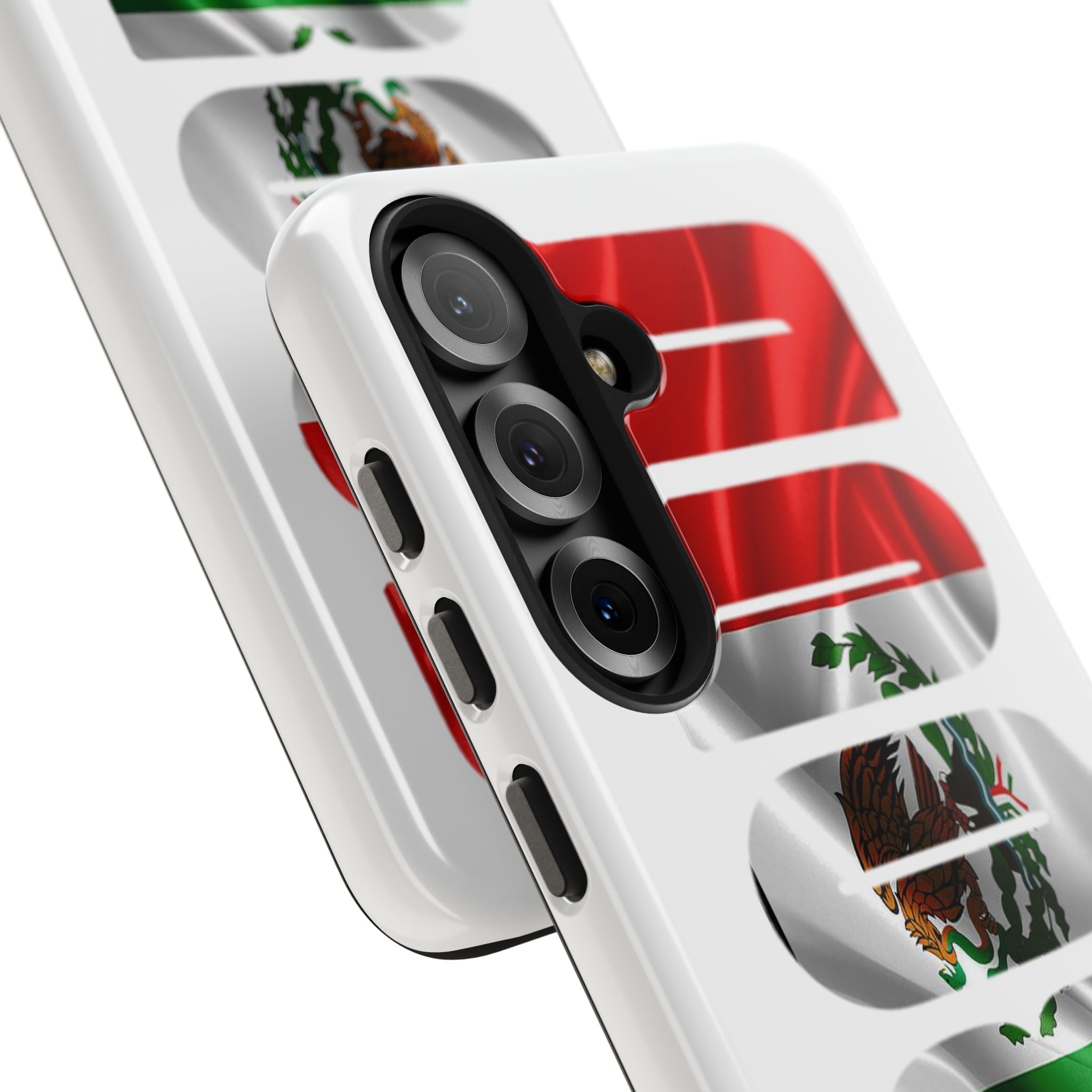 Mexico Pride Tough Phone Case — Mexican Flag Vertical 'PRIDE' Design Printify Phone Case  314 Originals