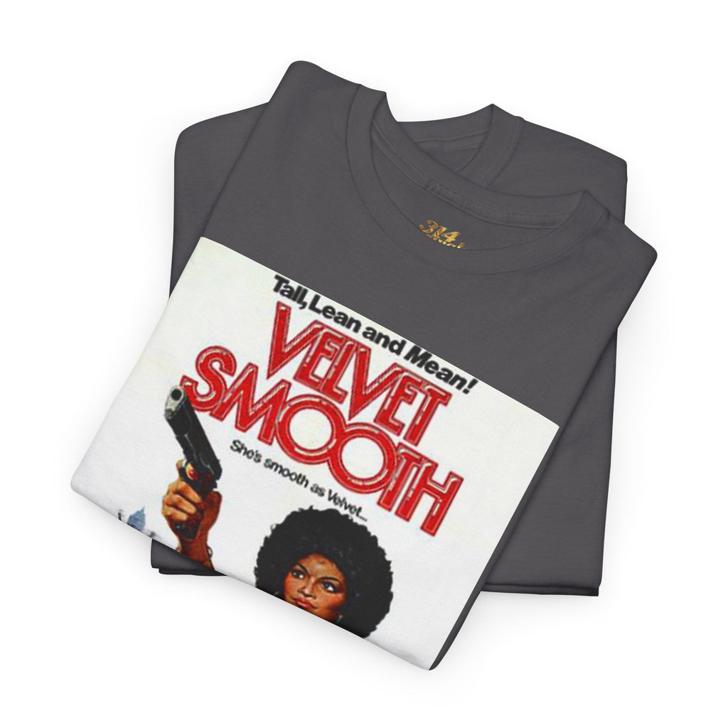 Velvet Smooth Retro Movie Poster Tee — Vintage Blaxploitation Graphic T-Shirt Printify T-Shirt  314 Originals