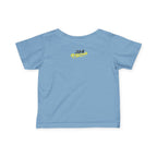 "Caution: Cuteness Overload" —  Baby T‑Shirt (Yellow Warning Sign) - 314 Originals