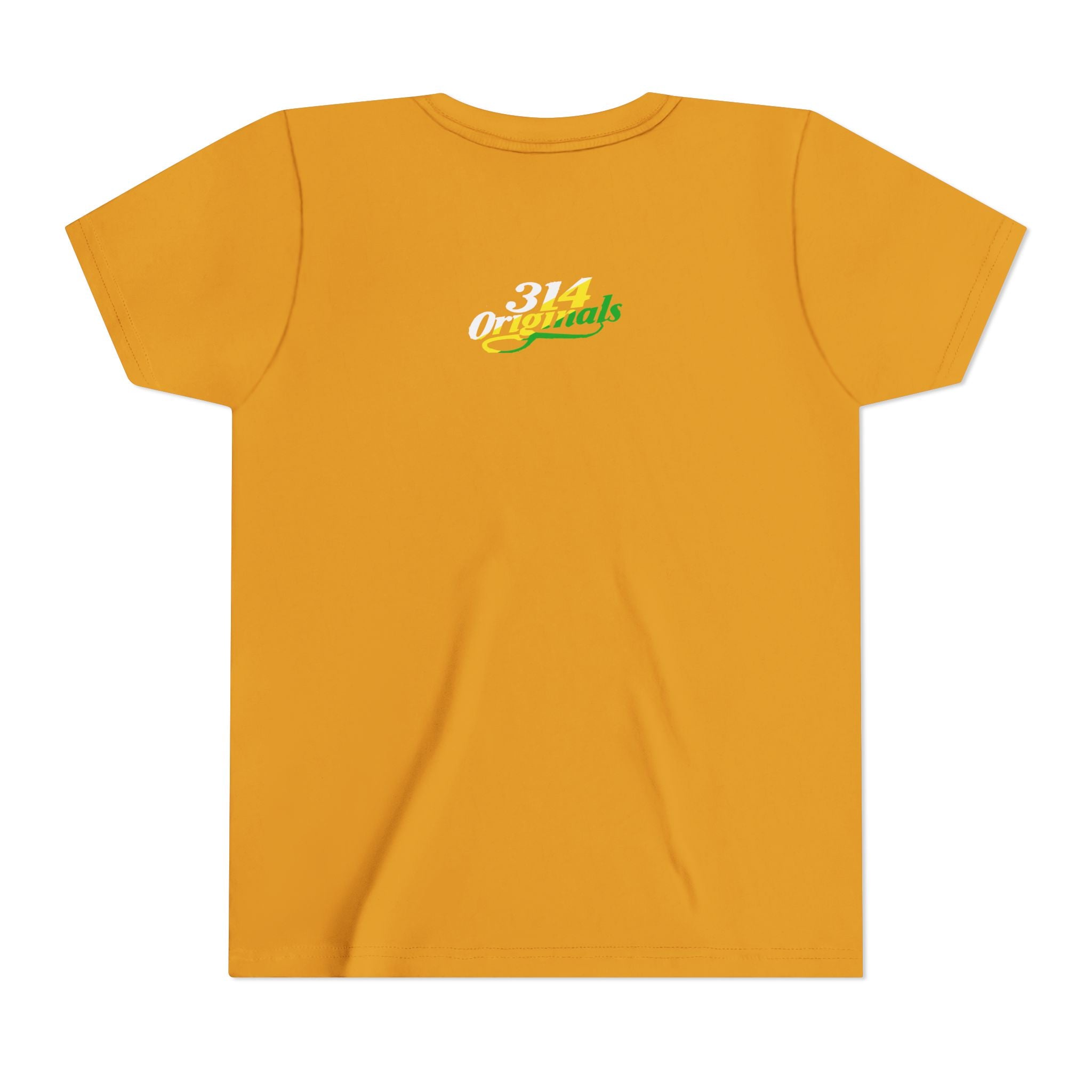 Girl's "Favorite Kid" Retro Yellow & Green Graphic T-Shirt