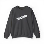 Cloud Script Crewneck Sweatshirt — White Script Logo Cozy Pullover Printify Sweatshirt  314 Originals