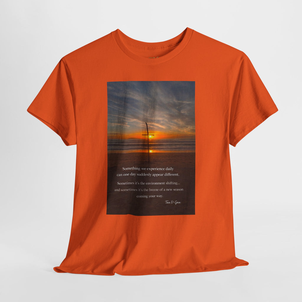 Sunset Beach Quote T‑Shirt — Inspirational Ocean Sunrise Tee - 314 Originals