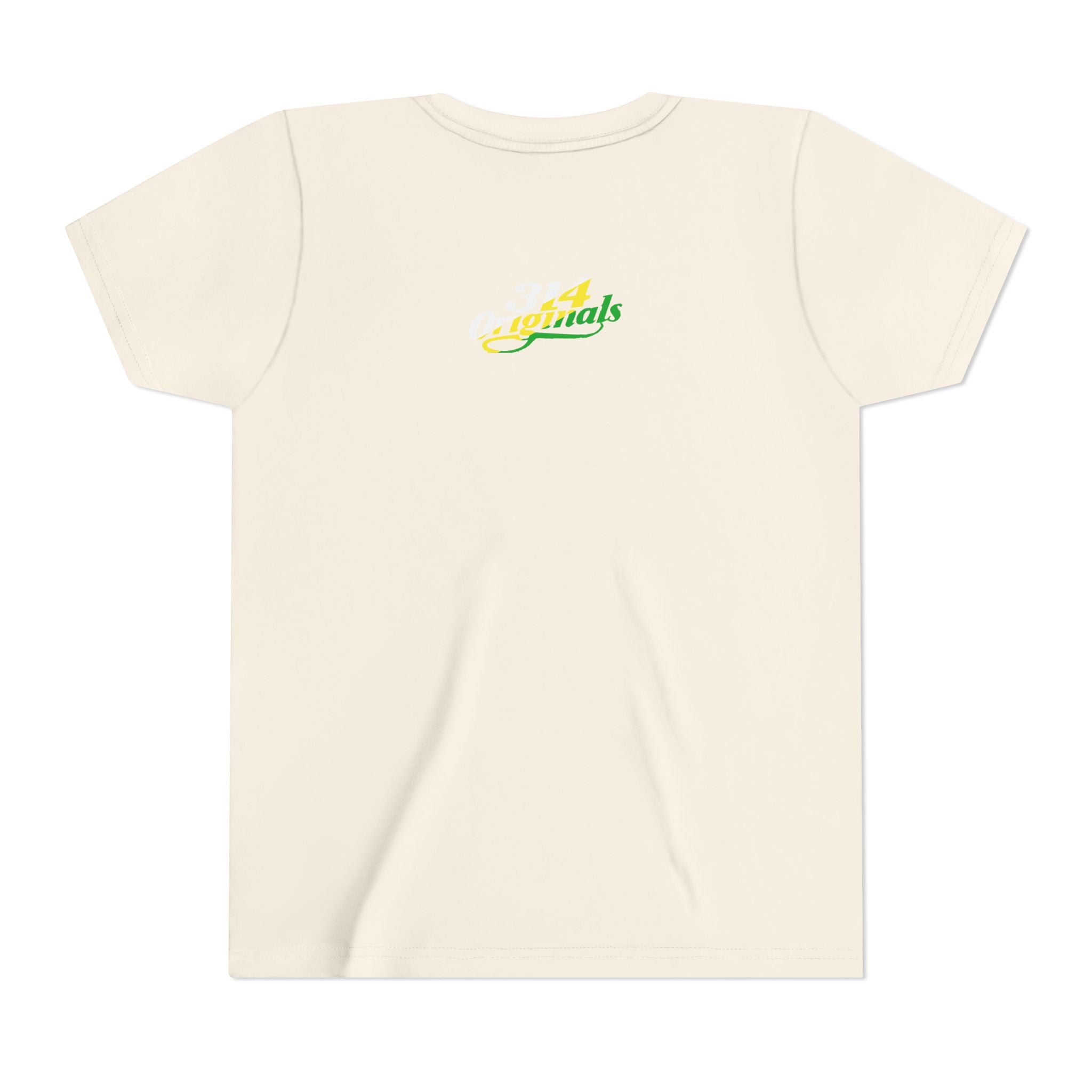 Girl's "Favorite Kid" Retro Yellow & Green Graphic T-Shirt