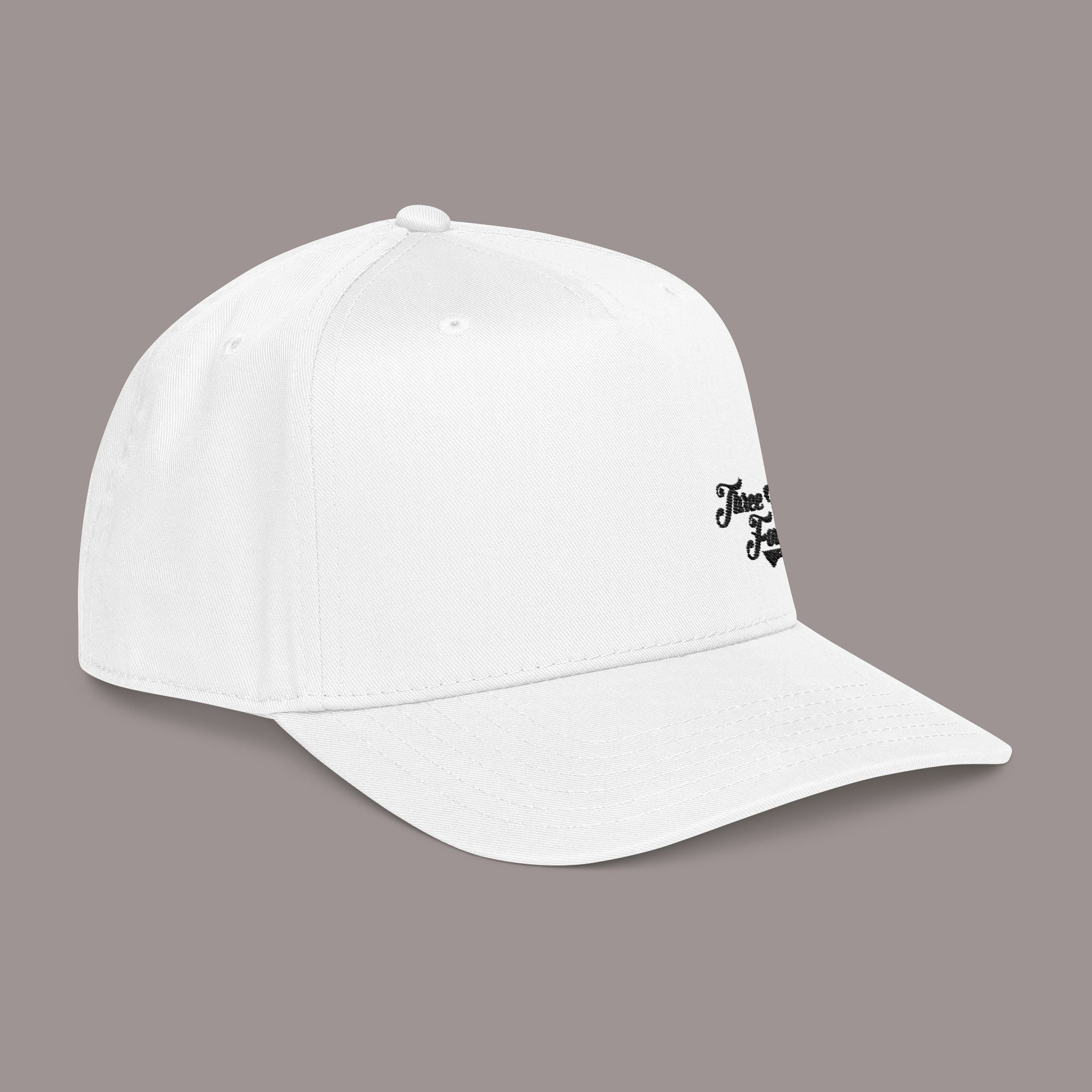 Black Mid Profile Baseball Cap — 314 Embroidered Logo - 314 Originals