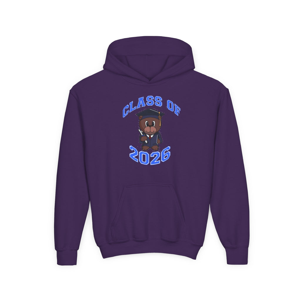 Youth Hoodie - 'Class of 2026' Graduation Bear Hoodie with '314 Originals' Back Print