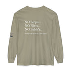 Tell It Like It Is Long Sleeve Tee — "No Scripts... No Filters... No Bullsh*t" Statement Shirt Printify Long-sleeve  314 Originals