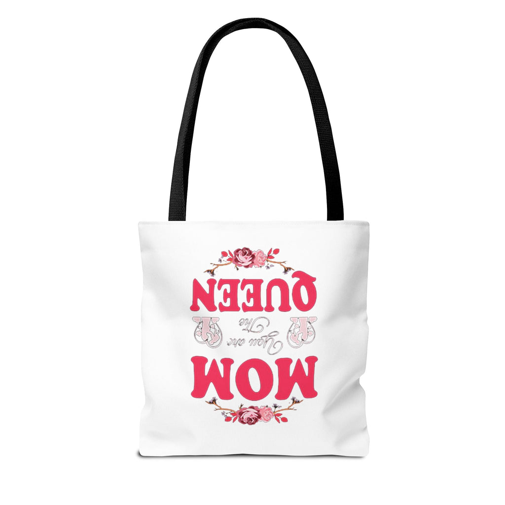 "Mom You're the Queen" Floral Mother's Day Tote Bag Printify Bags  314 Originals
