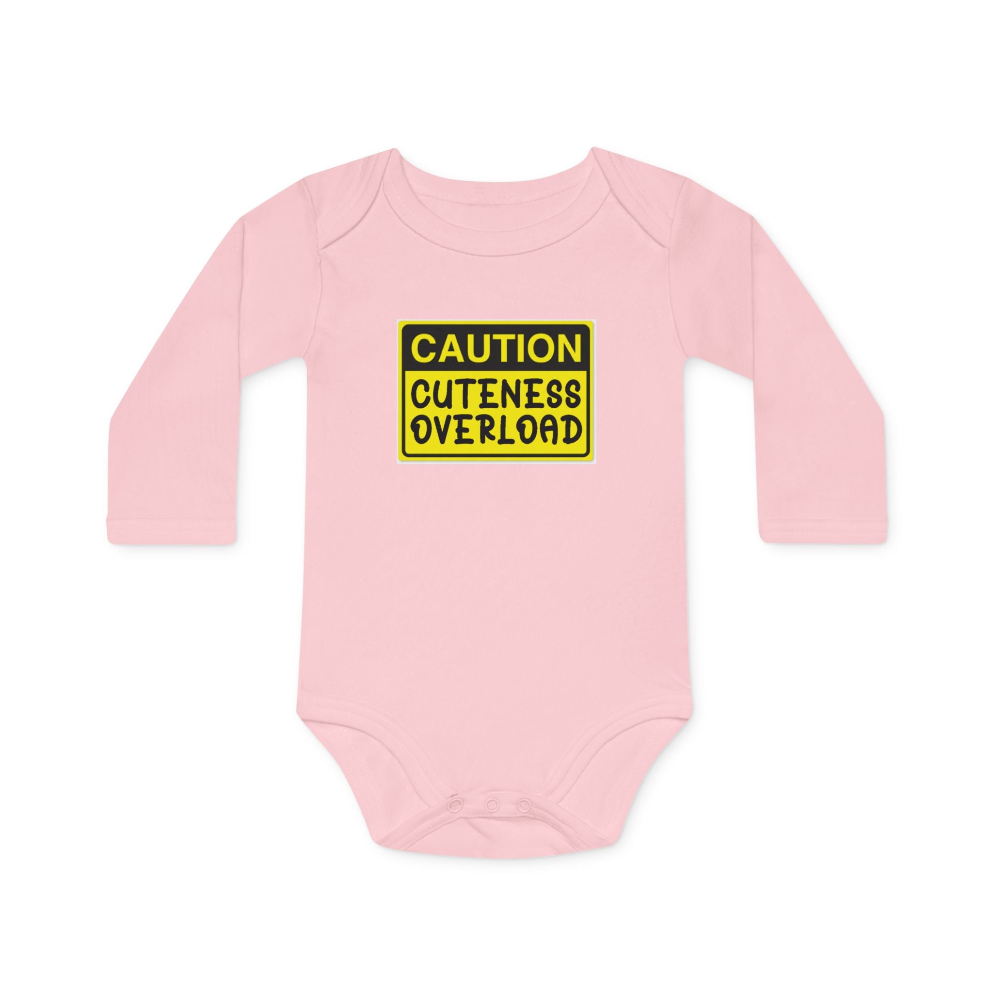 Caution: Cuteness Overload Baby Bodysuit – 314 Originals Long-Sleeve Organic Onesie - 314 Originals