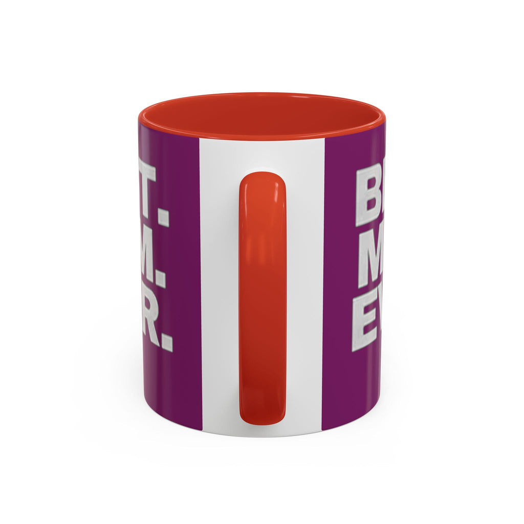 Best. Mom. Ever. Purple Accent Coffee Mug Printify Mug  314 Originals