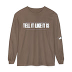 Tell It Like It Is Long Sleeve Tee — "No Scripts... No Filters... No Bullsh*t" Statement Shirt Printify Long-sleeve  314 Originals