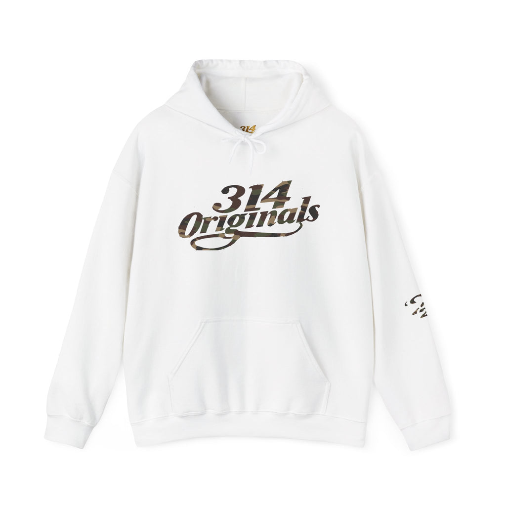 Camo '314' Script Hoodie — City Pride Casual Pullover - 314 Originals