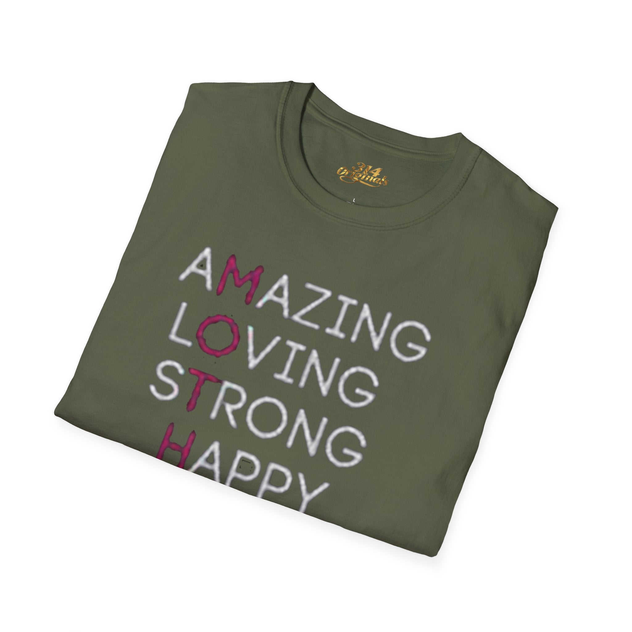 Mother Acrostic T-Shirt – Amazing Loving Strong Happy Selfless Graceful (Mother) Printify T-Shirt  314 Originals